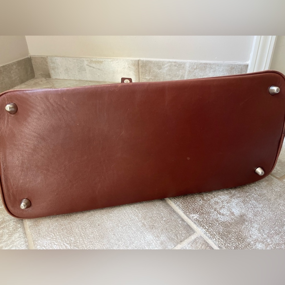 Coach Hampton Brown Leather Shoulder/Satchel Bag - Picture 15 of 15